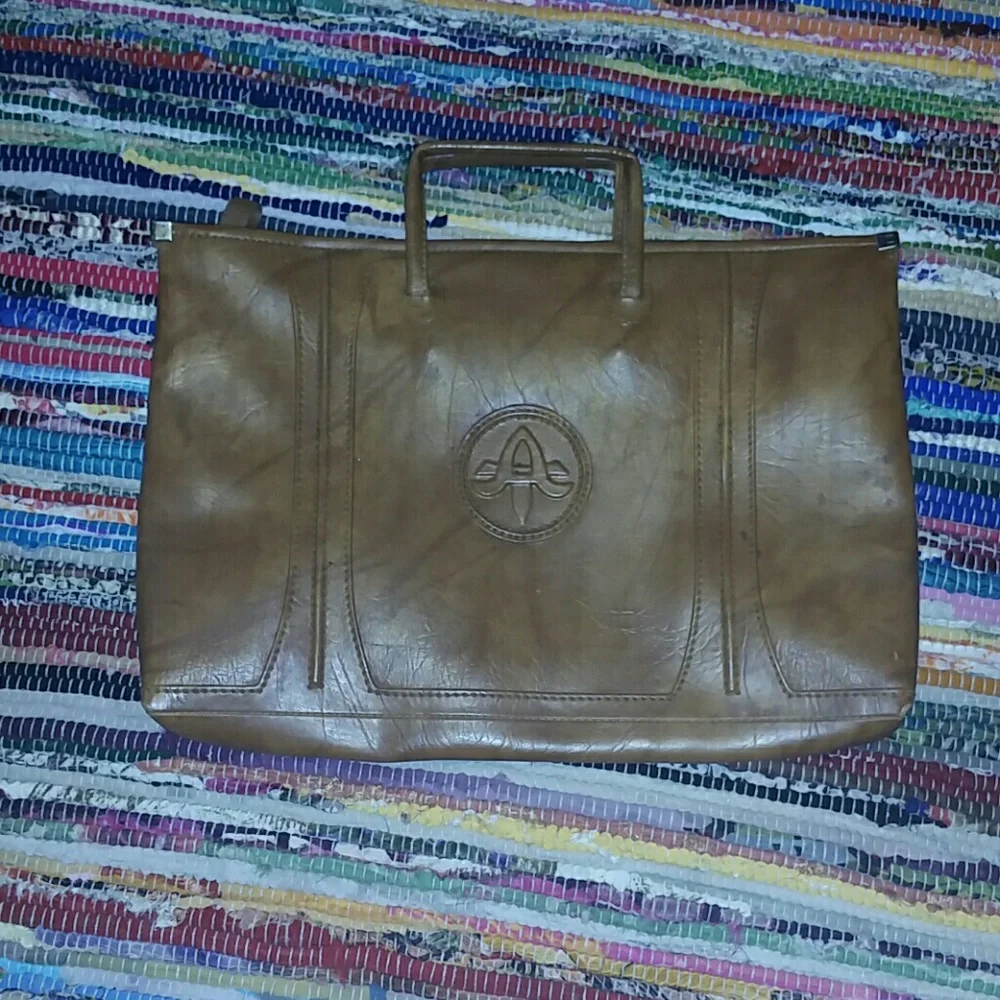 American Tourister Brown Leather Bag
